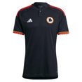 thumbnail image 1 of adidas Men's Soccer Roma 23/24 Third Jersey - Inspired by Roman Empire Mosaics, AEROREADY Moisture-Wicking (US, Alpha, Large, Regular, Regular) Black, 1 of 2