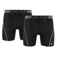 thumbnail image 1 of adidas Men's Sport Performance Climacool Boxer Brief Underwear (2-Pack), Black/Thunder Grey, Medium, 1 of 2