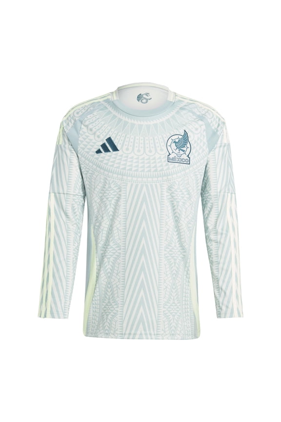 Men's Standard Mexico 2024 Away Jersey Long Sleeve, Linen Green
