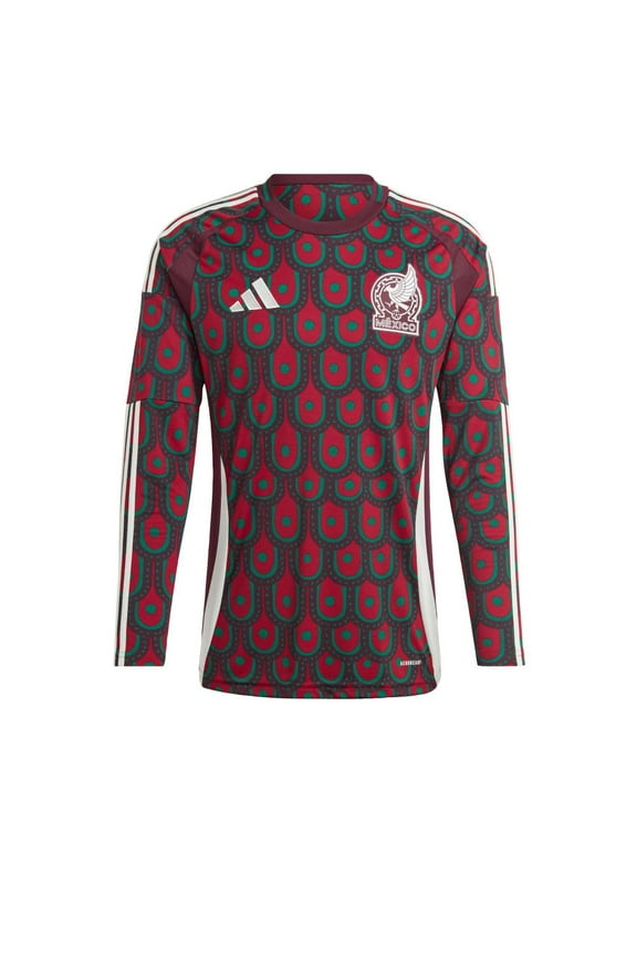 Men's Standard Mexico 2024 Home Long Sleeve Jersey, Multicolor