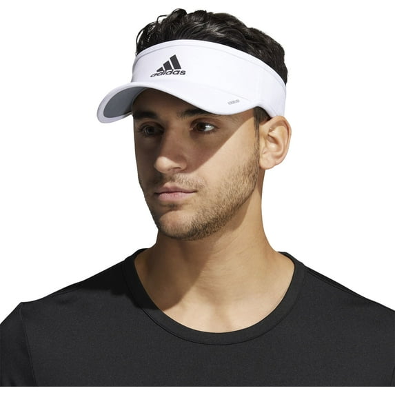 adidas Men's Superlite Vizor II (White/Black, One Size)