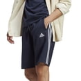 thumbnail image 1 of Big & Tall adidas Essentials Jersey 3-Stripes Shorts Color: Legend Ink Size: L TALL, 1 of 4