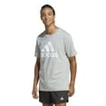 thumbnail image 1 of adidas Men's Tall Size Essentials Single Jersey Big Logo T-Shirt, Medium Grey Heather, 1 of 4