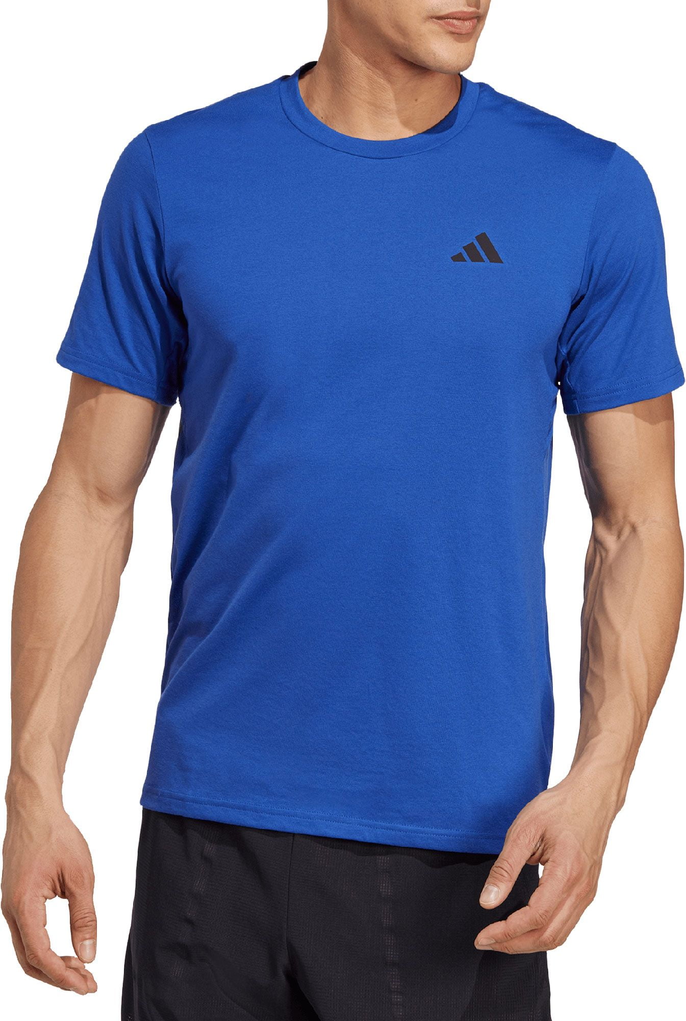adidas Men's Train Essentials Feelready Training T-Shirt (Semi Lucid Blue, M)