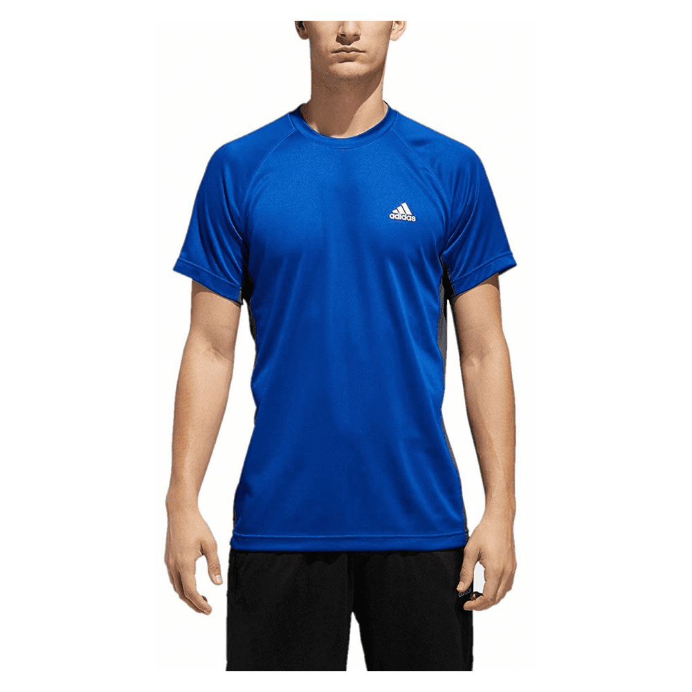 adidas Men's Training Essentials Raglan Tech Tee, Royal Blue, XL