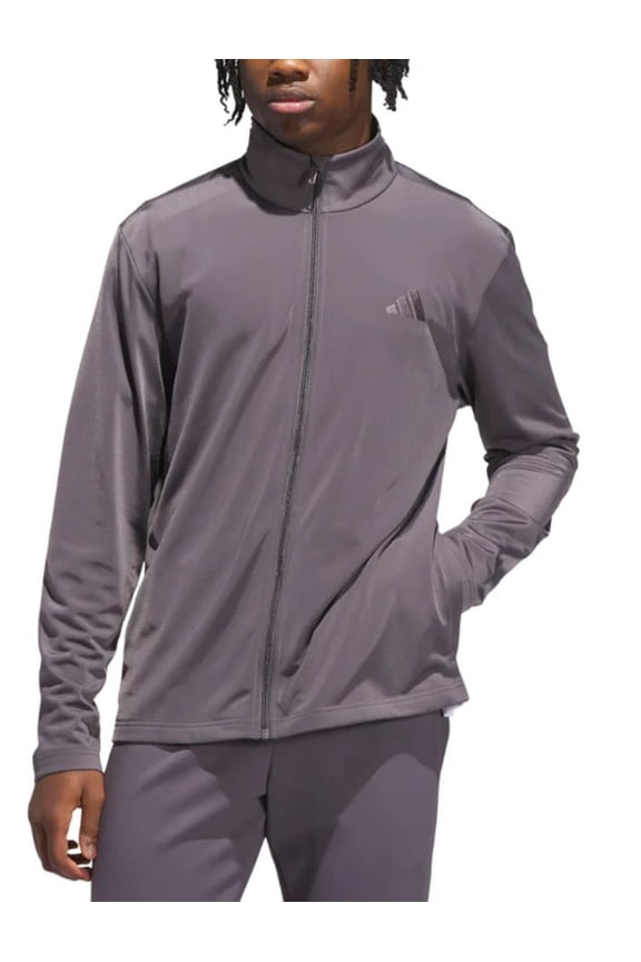 Men’s Tricot Track Jacket — Classic Athletic Layer - Gray - 2XL