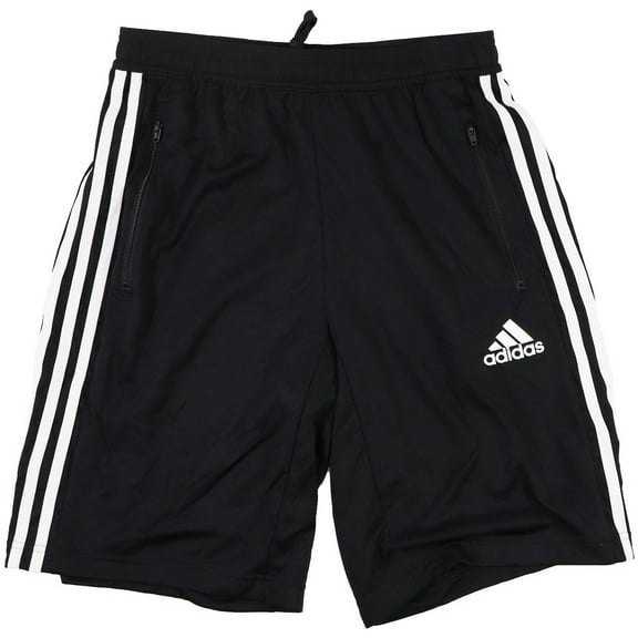 adidas Mens Designed 2 Move 3-Stripes Prime Shorts - Black / White (Size: Small)