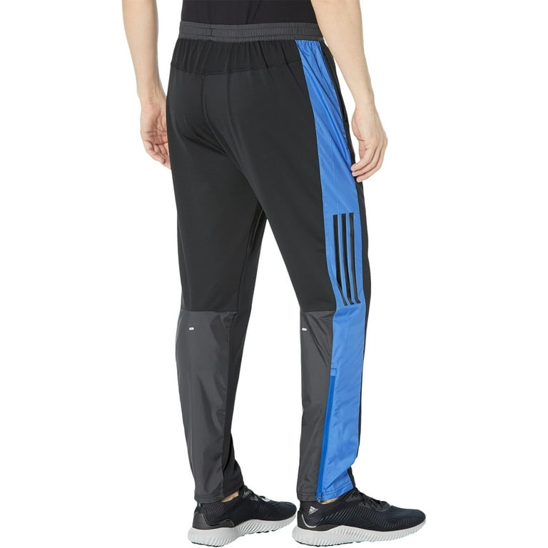 Adidas Mens Own The Run Astro Knit Pants Black Team Royal Blue Size XX Large