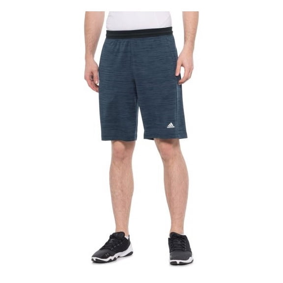 adidas Mens Space-dye Workout Shorts,Legend Ink/Black,M