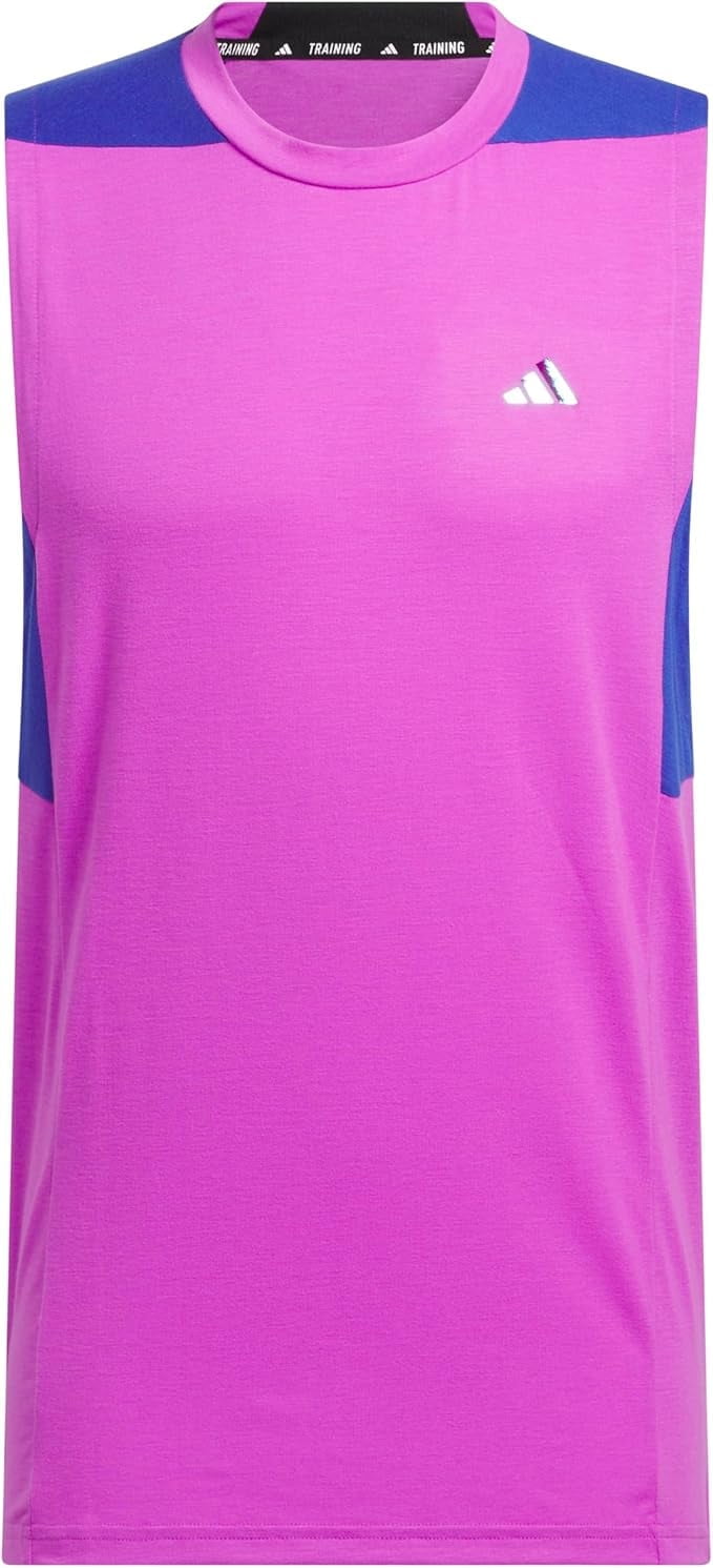 adidas Mens Sunglass Pack Tank Top (Purple Burst, Large)