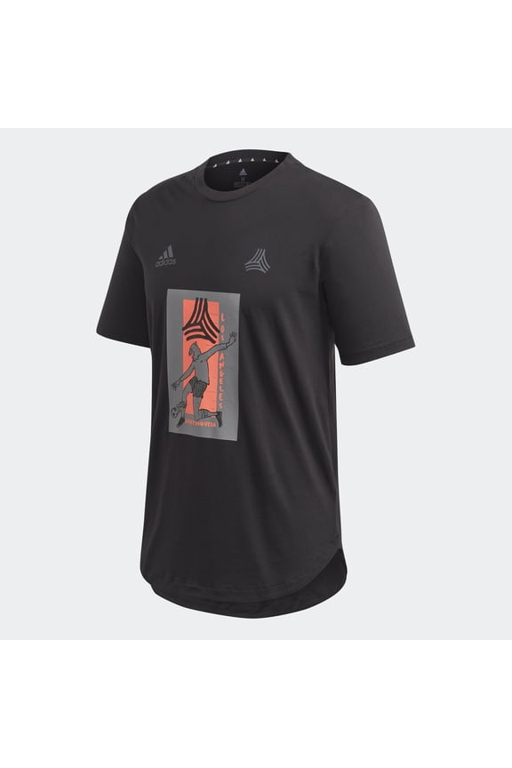 Mens Tan Logo Geoff Gouveia Tee,Black,XL