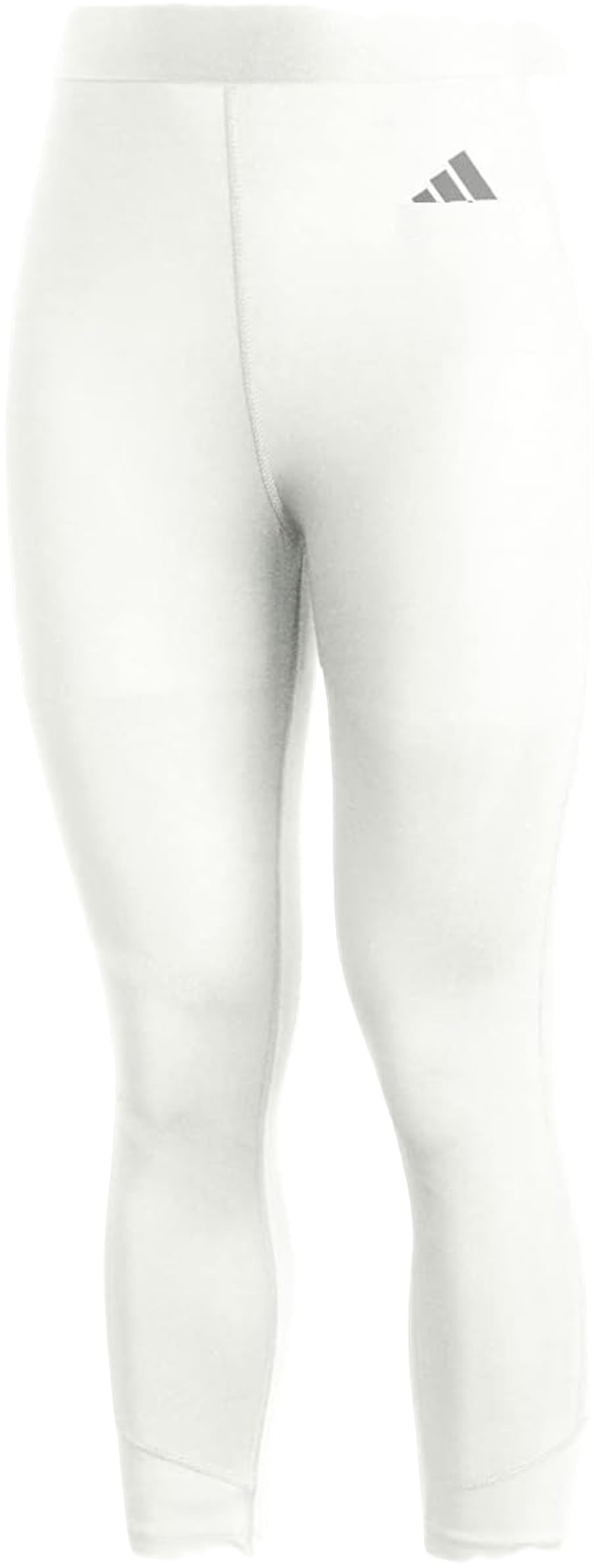 adidas Mens Techfit Training 3/4 Tights Pants (White, Medium)