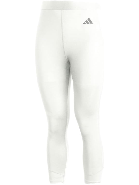Mens Techfit Training 3/4 Tights Pants (White, Medium)