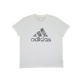 thumbnail image 1 of adidas Mens White Fill Logo Graphic Tee Crew Neck Short Sleeve T-Shirt X-Large, 1 of 8