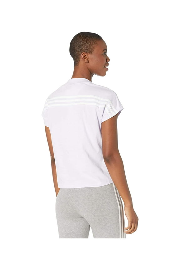 Must Haves 3-Stripes Tee Purple Tint/White