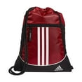 thumbnail image 1 of adidas NEW Red Alliance II Sackpack Striped Men's Drawstring Backpack Bag 234, 1 of 2