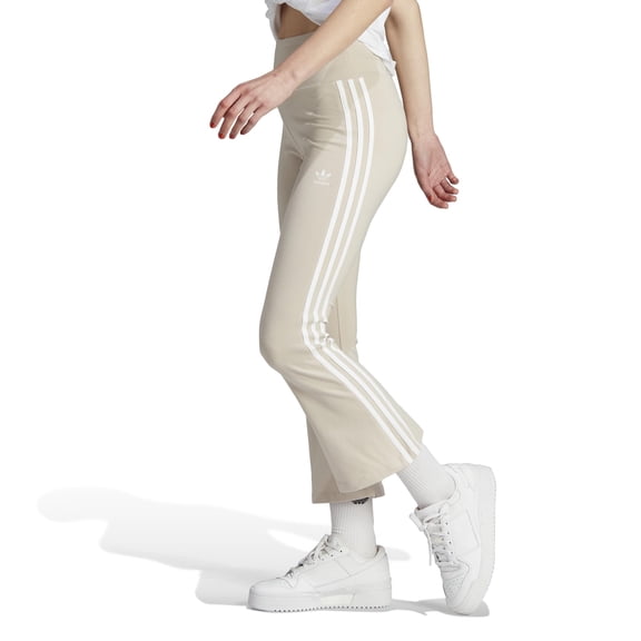 adidas Originals Adicolor Classics 3-Stripes 7/F8 Flare Leggings (Womens, Wonder Beige, XS, One Size)