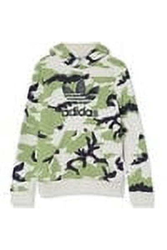 Originals Boys' Camo Trefoil Hoodie, Kids', Pullover, Kangaroo Pocket Size Large