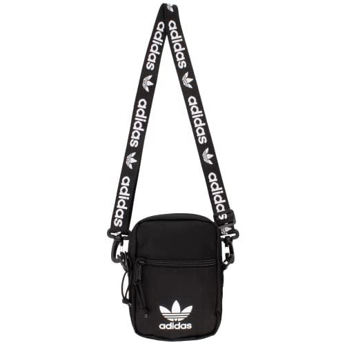 adidas Originals Festival Crossbody Bag, Black/White, One Size