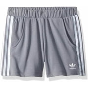 adidas Originals Kids Shorts, Big Kids, Grey, Girls Shorts, Size S 8