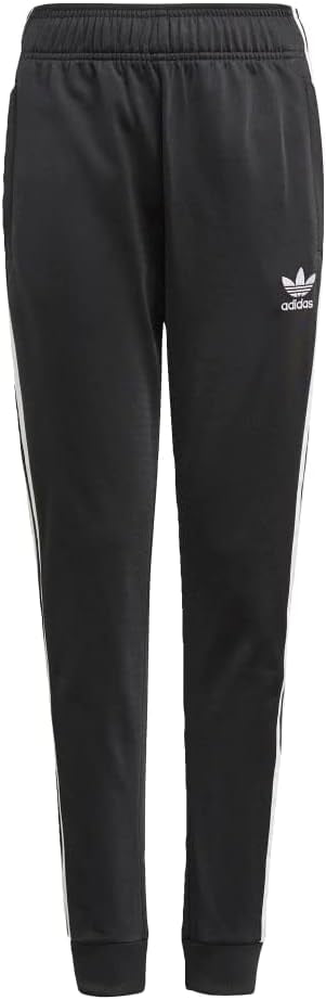 adidas Originals - Kids Superstar Track Pants - Youth Large - Black/White