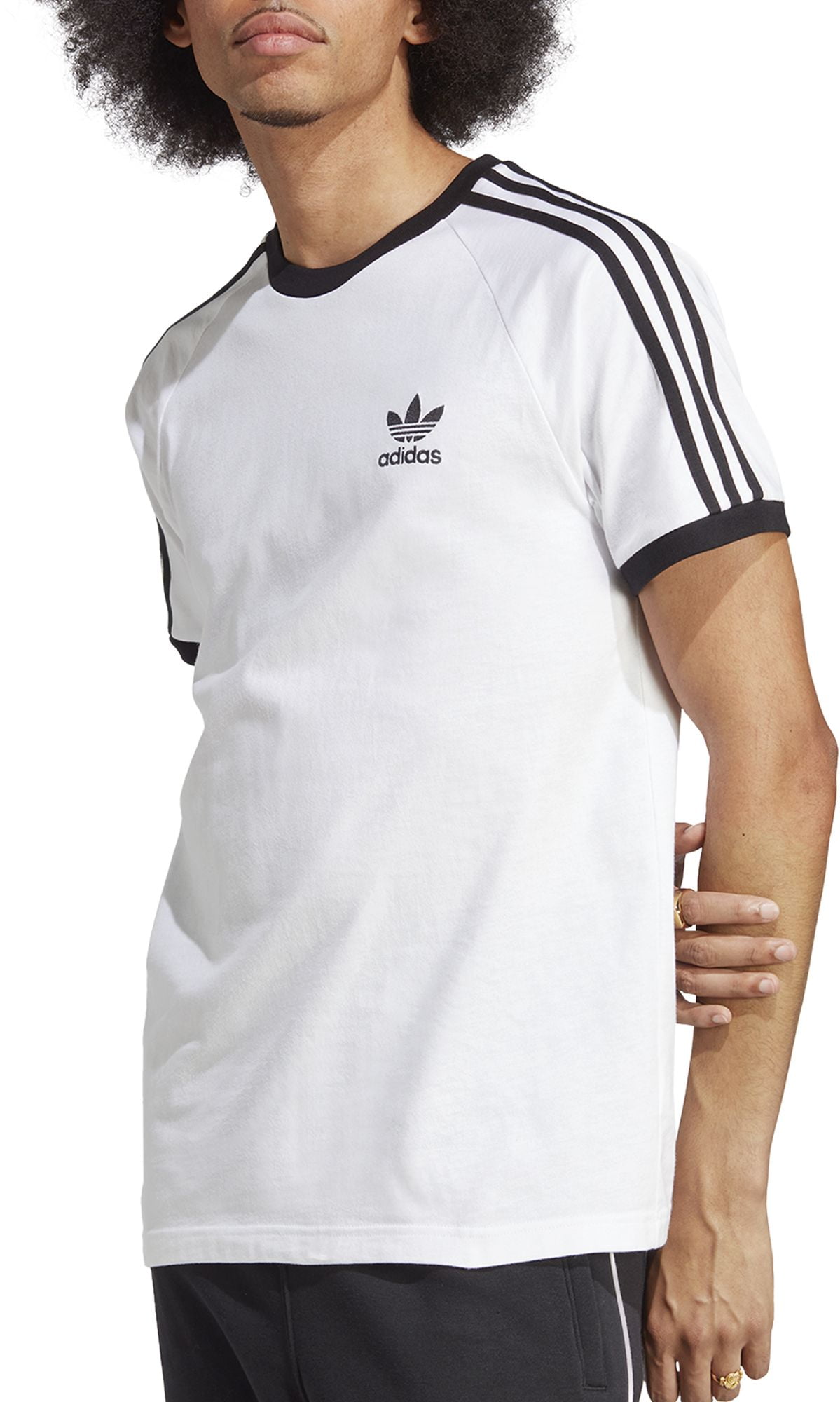 Adidas Originals 3-stripes Black Tee Mens Style : Ia4845