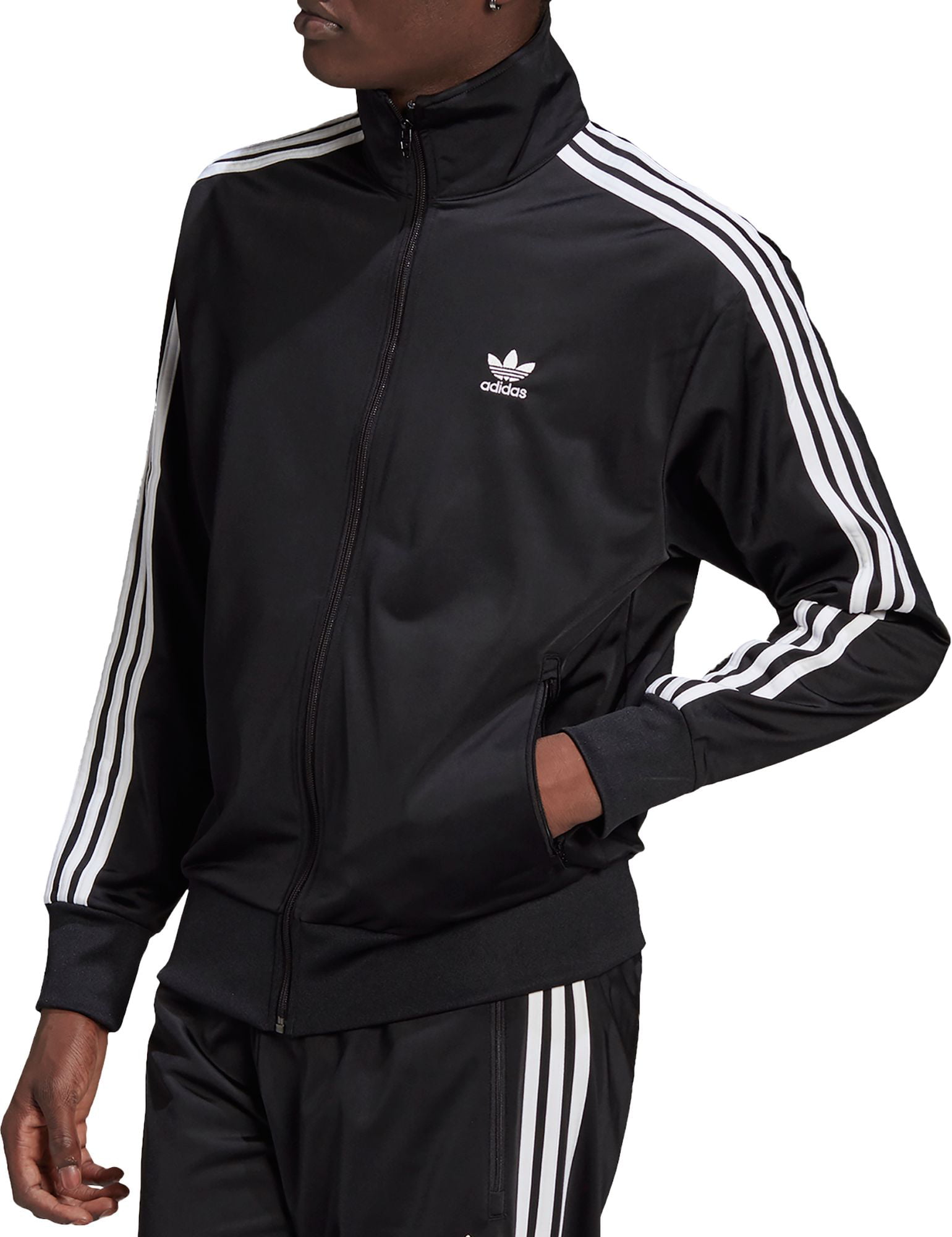 Black, adidas Track Adicolor Originals Firebird XL Men\'s Jacket, Classics