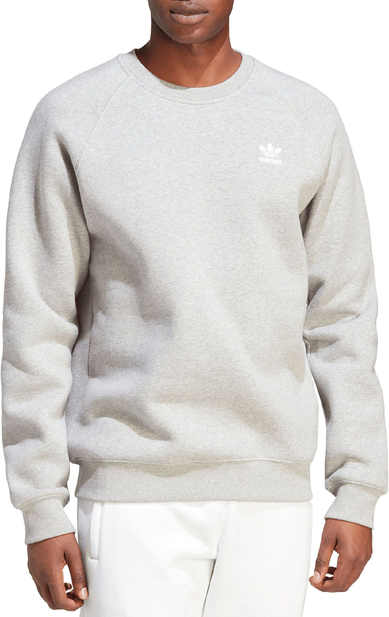 adidas Originals Men s Adicolor Essentials Trefoil Crewneck Sweatshirt MGH XS Walmart