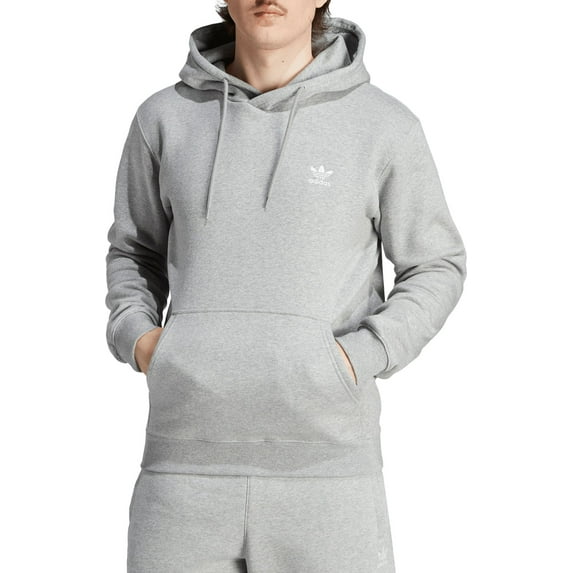 adidas Originals Men's Adicolor Essentials Trefoil Hoodie (Medium Grey Heather, XS)