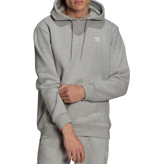 adidas Originals Men's Adicolor Essentials Trefoil Hoodie (Medium Grey Heather, XXL)