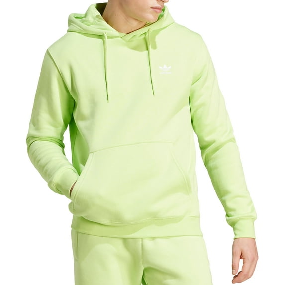 adidas Originals Men's Adicolor Essentials Trefoil Hoodie (Pulse Lime, M)