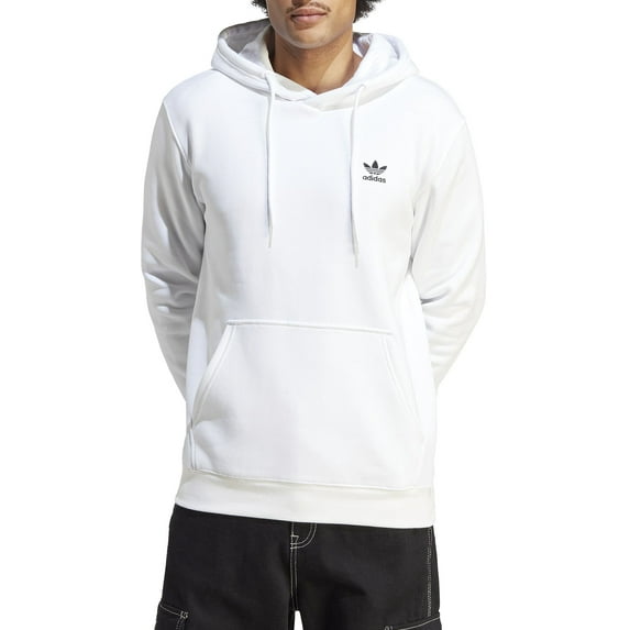 adidas Originals Men's Adicolor Essentials Trefoil Hoodie (White, XL)