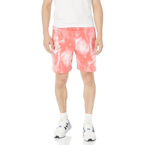 adidas Originals Men's Adicolor Essentials Trefoil Shorts Tye Dye, Semi Turbo/Multicolor, XX-Large