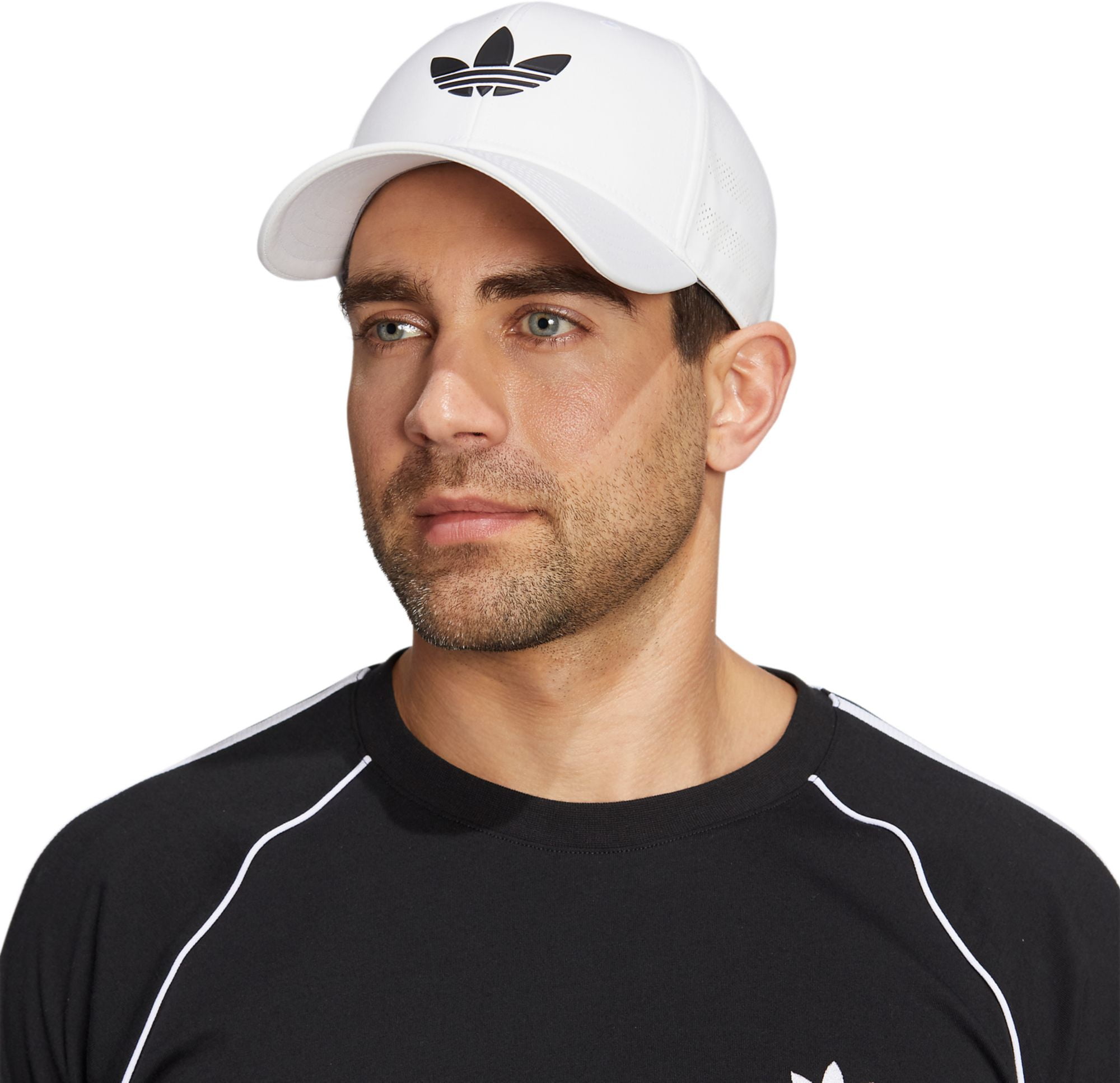 adidas Originals Men s Beacon Snapback Hat White Black One Size Walmart