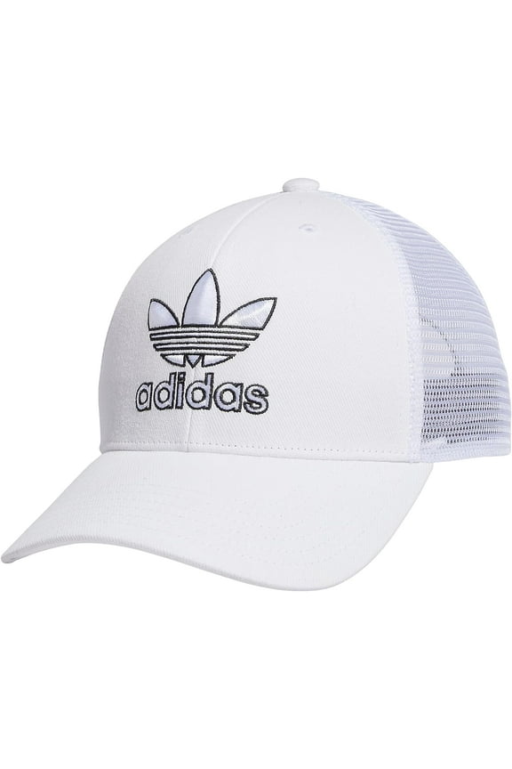 Originals Men's Icon Trucker Structured Precurve Snapback Cap One Size White/Black