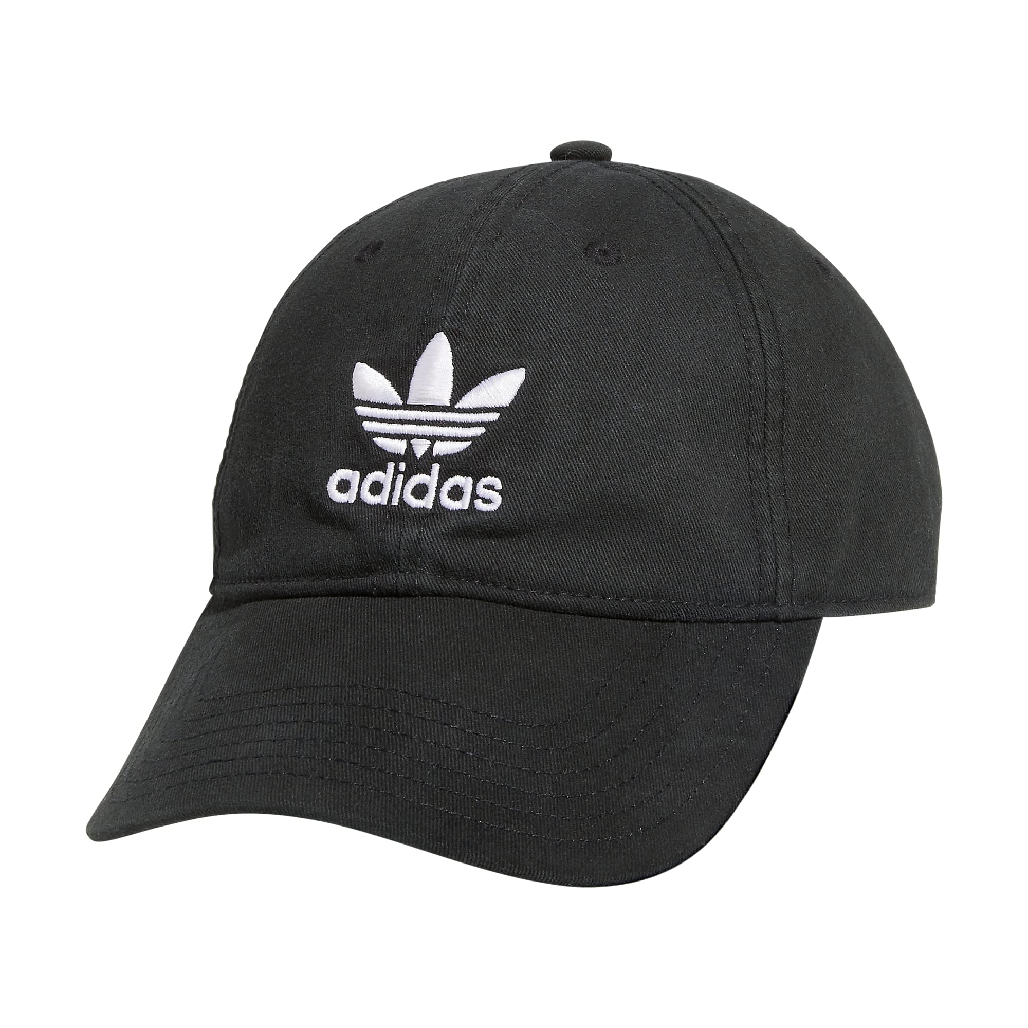【A&S 】Double brim cap ブラック adidas Originals Pre-Curve Washed Adjustable Hat - Black - OSFA