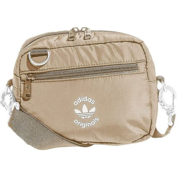 adidas Originals Originals Puffer and Pouch Crossbody, Magic Beige/White, One Size