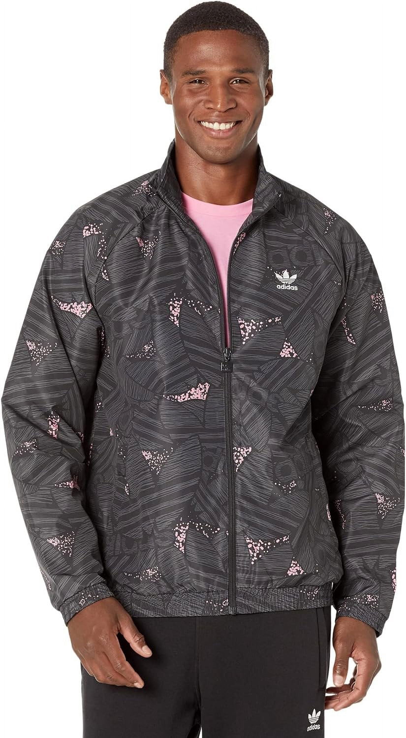 adidas Originals Rekive Trefoil AOP Track Jacket Black/Grey Six 