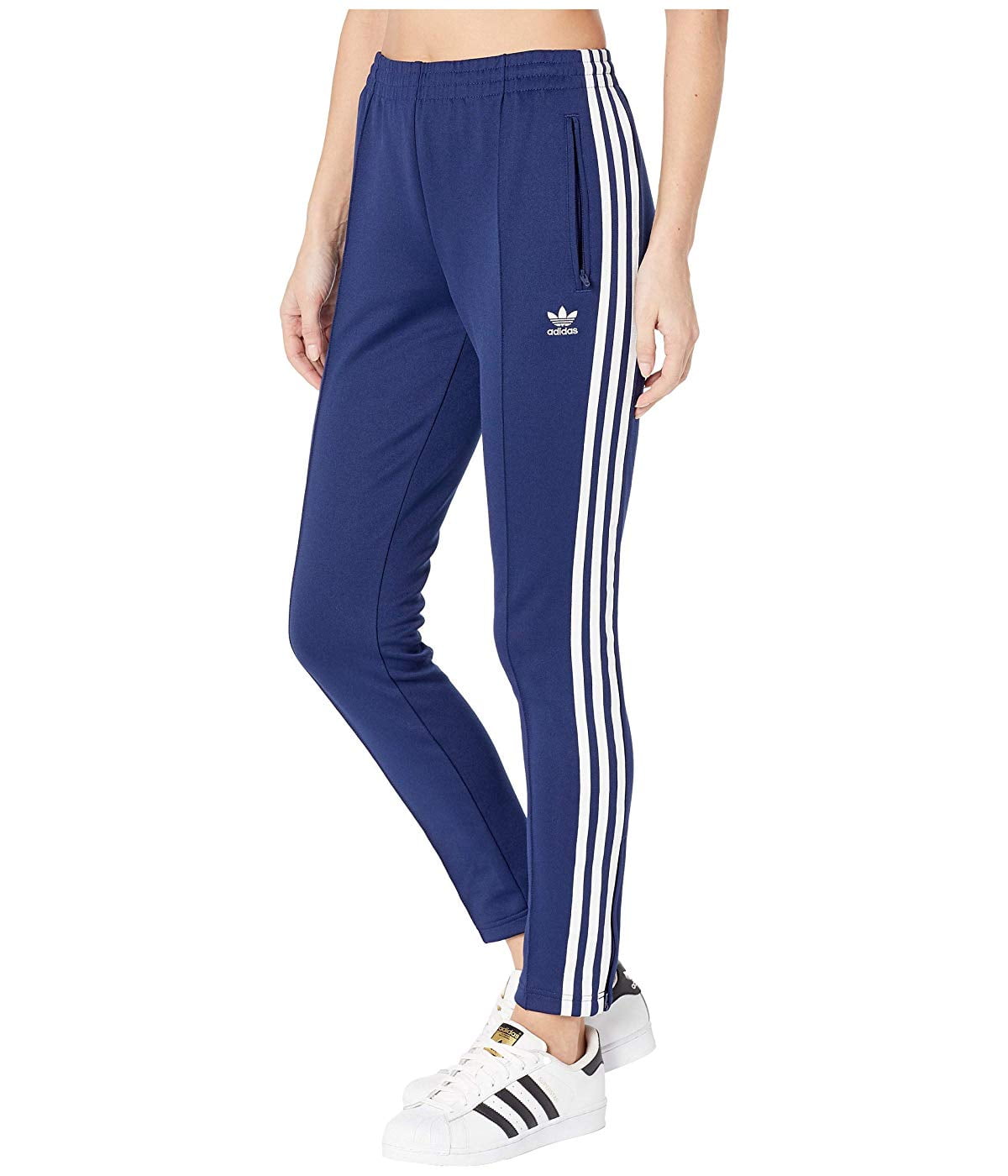 Adidas navy track pants womens cheap