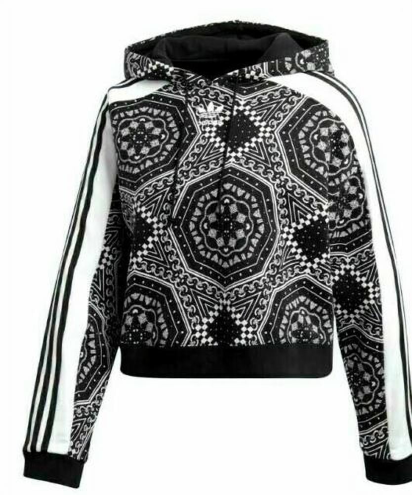 Cropped black adidas online hoodie