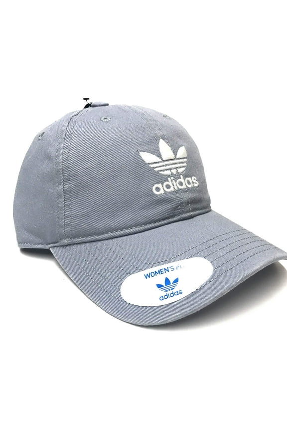 Originals Women's Relaxed Adjustable Strapback Cap, One Size (Grey/White)