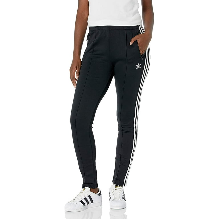 adidas Originals Women's Superstar Track Pants 2X Black/White