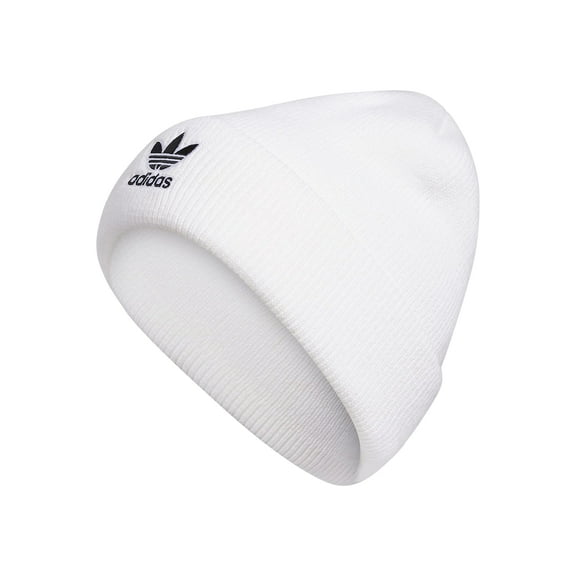 adidas Originals Women's Trefoil Beanie, White/Black 2, One Size
