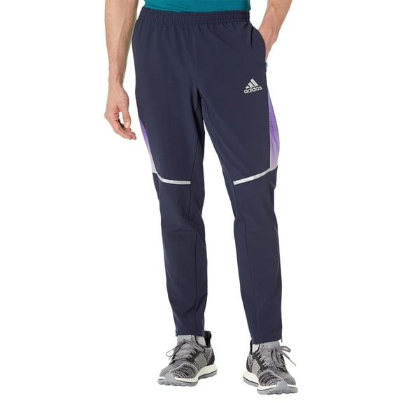 adidas Own The Run Color-Block Track Pants Ink/Black/Purple Rush/Semi Mint Rush SM