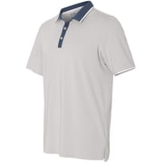 adidas - قميص رياضي ملون عالي الأداء - A166-4XL - حجر/أزرق معدني/أبيض