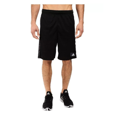 adidas Performance Men's Essential Print Shorts , Black/Dark Grey , Size M