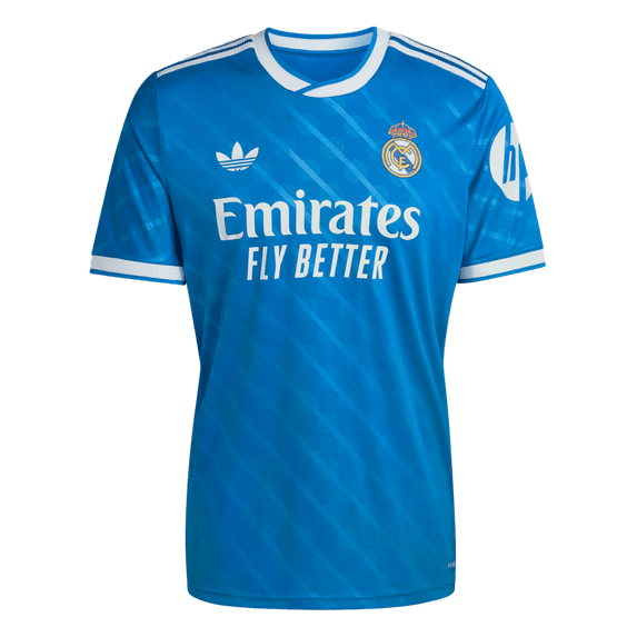 adidas Real Madrid 25/26 Men's Third Jersey (US, Alpha, 3X-Large, Regular, Regular, Blue Bird)
