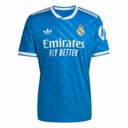 adidas Real Madrid 25/26 Men's Third Jersey (US, Alpha, X-Large, Regular, Regular, Blue Bird)