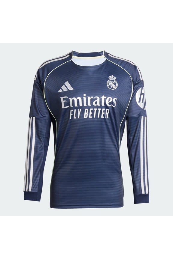 Real Madrid 25/26 Away Long Sleeve Jersey US Men's Large
