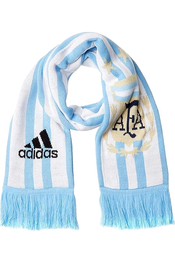 Unisex-Adult Real Madrid Home Scarf, White/Bold Gold/Solid Grey, No Size